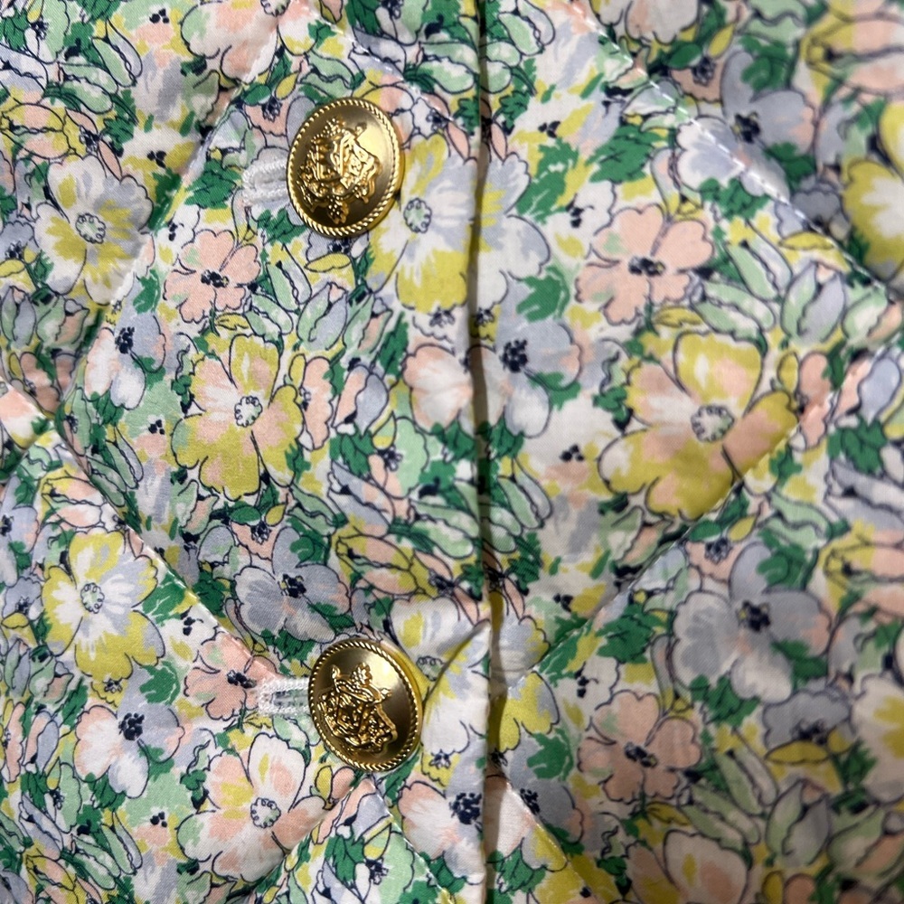 J. Crew liberty fabric Limited-edition quilted button-front mini skirt NWOT  14 - Picture 5 of 14